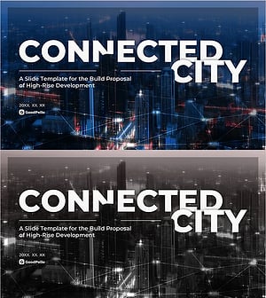 Connected City Presentation Template - High-Rise Development Proposal