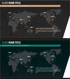 World Maps and Target Areas – Global Network Visualization