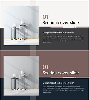깔끔한 인테리어 디자인 PPT 간지 – 세련된 첫인상