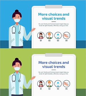 코로나19 방역 수칙 PPT 템플릿 – 효과적인 방역 전략