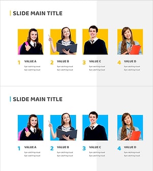 학생 대표자 소개 슬라이드 – 시선을 사로잡는 디자인