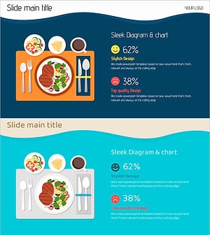 식사 만족도 조사를 위한 프레젠테이션 슬라이드