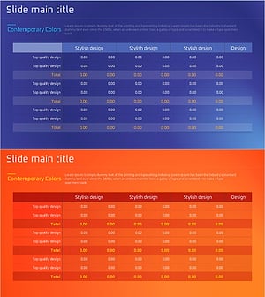 Purple Brown Basic Table – Visualization of Financial Plans and Budgets