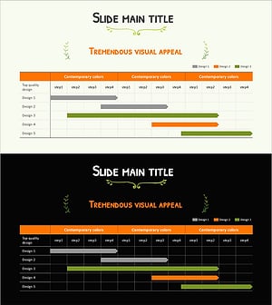 Orange Green Schedule – Tremendous Visual Appeal