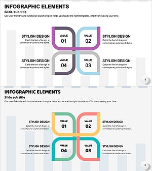 무료 곡선 그래픽 다이어그램 – 사업 개요 및 확산 설명