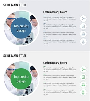 Minimalist Lab PowerPoint – Emphasizing Top Quality
