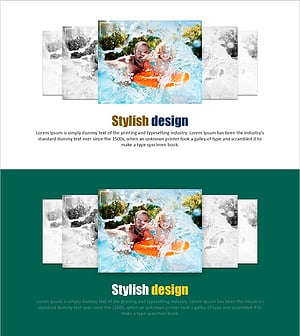 재미있는 물놀이 다이어그램 슬라이드 – 창의성과 즐거움