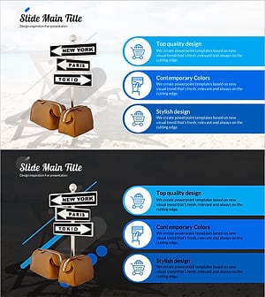 여행 중 쇼핑 계획 슬라이드 – 마케팅 전략을 시각화