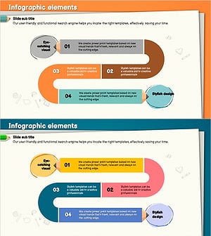 색연필 흐름 다이어그램 – 사업 추진 전략과 운영 계획