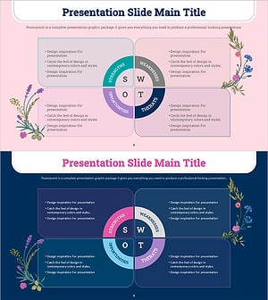 봄 피피티 SWOT 분석 – 기회와 위협을 담아낸 슬라이드