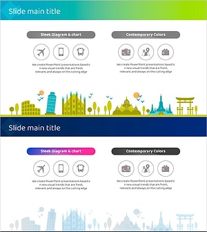 관광 여행 일러스트 슬라이드 – 새로운 시각의 영감을 담다