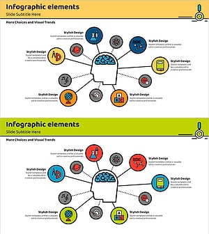 시스템 교육 인포그래픽 연결요소 – 비즈니스와 교육의 통합