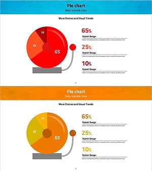 Alarm Bell Illustration Pie Chart - Emphasizing Visual Trends