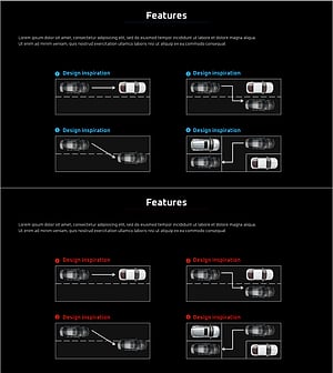 차선 변동 및 자동 파킹 서비스 소개 PPT 템플릿
