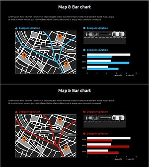 네비게이션 안내 맵 & 차 시스템 분석 그래프 – 시장 경쟁 분석
