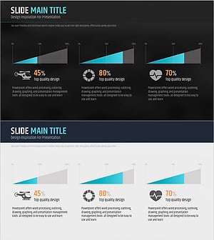 시장 및 경쟁사 분석 프레젠테이션 템플릿 – 직관적인 데이터 구성