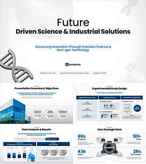 첨단 바이오 과학 기술 템플릿