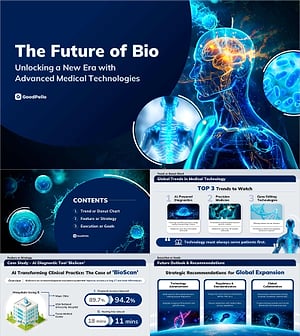 첨단 의료 프레젠테이션 템플릿 – 혁신적이고 전문적인 디자인