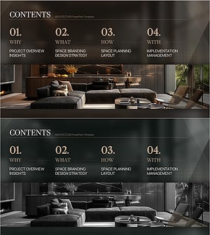 부동산·건축 프레젠테이션 목차 구성 슬라이드