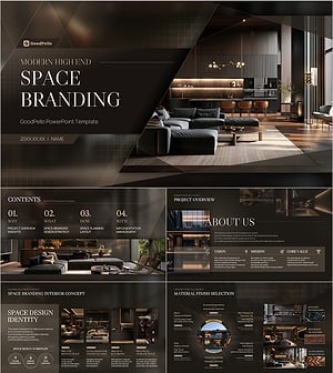 모던 하이엔드 공간브랜딩 PPT 템플릿 – 세련된 디자인과 효율적 구성
