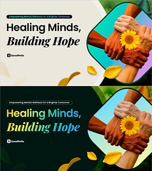 심리 치유·웰니스 프로그램 사업계획서 표지 슬라이드 PPT