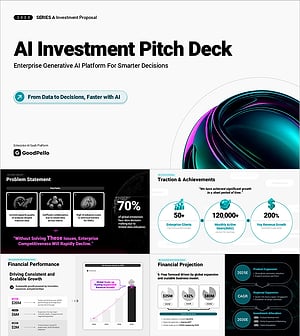 투자유치 피치덱 표준목차 프레젠테이션 템플릿 - 스타트업 투자유치 IR 템플릿