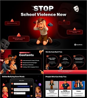 학교폭력 예방 교육 프레젠테이션 템플릿