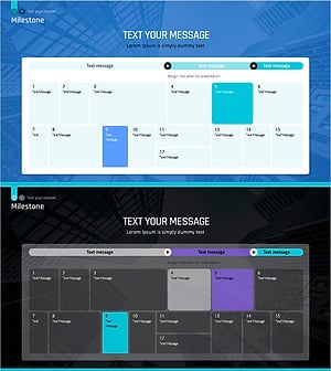 텍스트 메시지를 위한 슬라이드 디자인 – 현대적이고 세련된 분위기