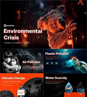  글로벌 환경위기 프레젠테이션 템플릿