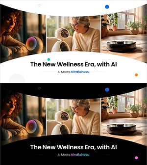 웰빙 체크인 PPT 슬라이드 – 멘탈 헬스 트래커 UI