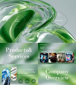 기업 소개 모션 템플릿 – 하이퍼링크 & 모핑 효과