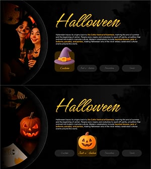 할로윈 모핑 프레젠테이션 템플릿