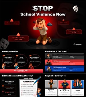 학교폭력 예방 모핑 무빙 템플릿