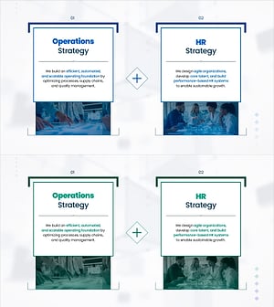 운영·HR 전략 통합 PPT 슬라이드 – 조직 실행력 강화