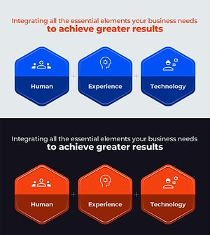 둥근 육각형 다이어그램 PPT 템플릿