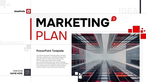 마케팅 전략 기획서 표준목차 프레젠테이션 템플릿