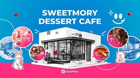 디저트 카페 소개 표준목차 프레젠테이션 템플릿