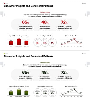 소비자 인사이트 및 행동 패턴 분석 슬라이드