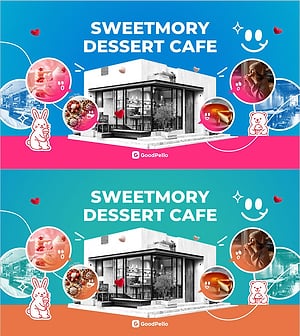 디저트 카페 브랜드 표지 슬라이드 – 감성 카페 콘셉트 소개