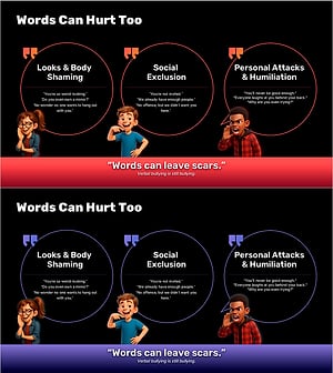 언어폭력 인식 파워포인트 슬라이드- 학교폭력 예방 교육 PPT