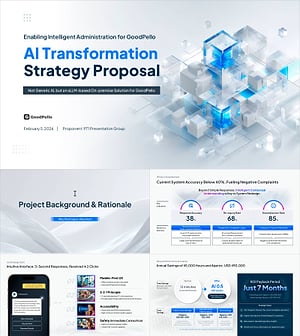 Public Procurement AI Proposal Presentation Template | 17-Slide Deck with 7-Step Win Logic for Government AI Transformation Bids