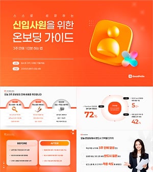 파워포인트 신입 온보딩 템플릿 | 3주 만에 혼자 움직이는 신입사원을 만드는 교육자료 구성