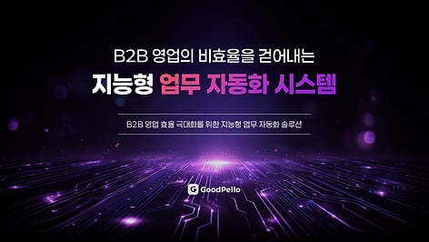 프레젠테이션 SaaS 서비스 소개 템플릿 | B2B 영업 자동화 솔루션 설득 구조 완성본