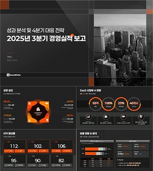 사업보고서 작성 PPT | 현황·분석·대응 3단계로 경영진의 의사결정을 이끄는 분기 보고 완성본 21슬라이드