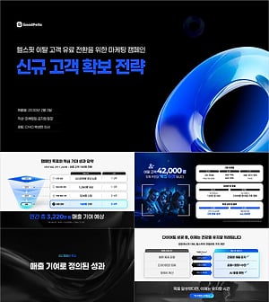 프레젠테이션 마케팅 캠페인 기획서 템플릿 | CMO 승인을 만드는 7단계 구조 19장 완성본