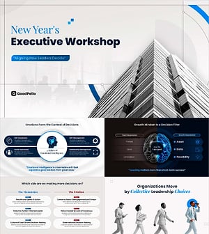 Executive Leadership Workshop Deck Template | 6-Step Decision Alignment Framework in 19 Slides