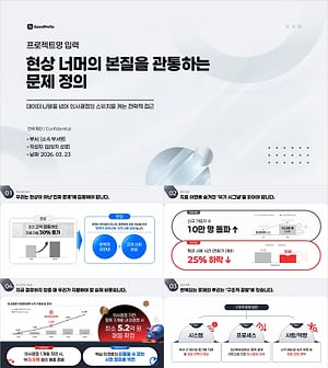 파워포인트 문제 정의 템플릿 | 현상 너머 본질을 꿰뚫는 보고서 논리 구조 7슬라이드