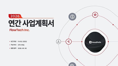 PPT 연간 사업계획서 템플릿 | 경영진이 끄덕이는 5단계 구조로 완성하는 24장 보고 패키지